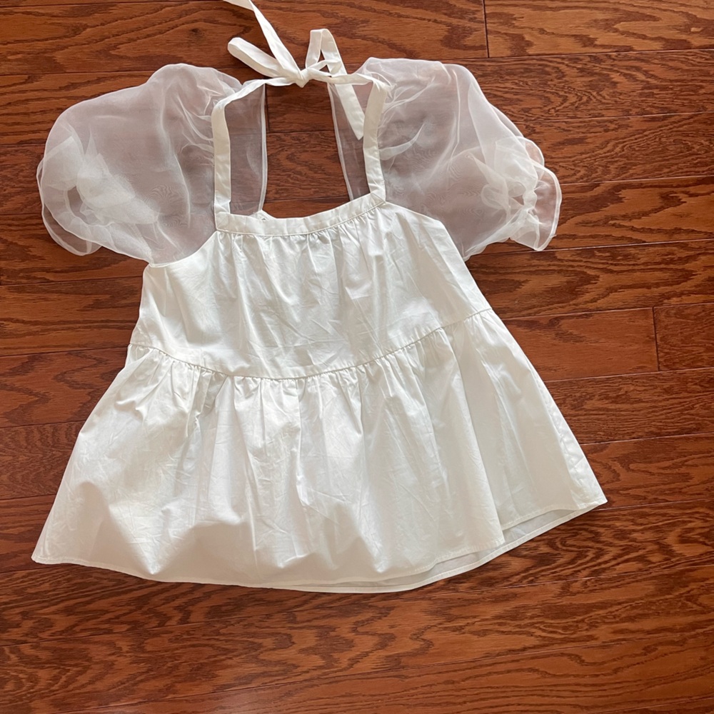 Pomander Place White Tinsley Blouse